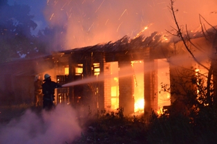 Очередной пожар в северном районе