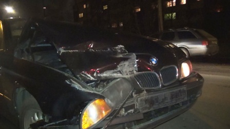 BMW против трейлера