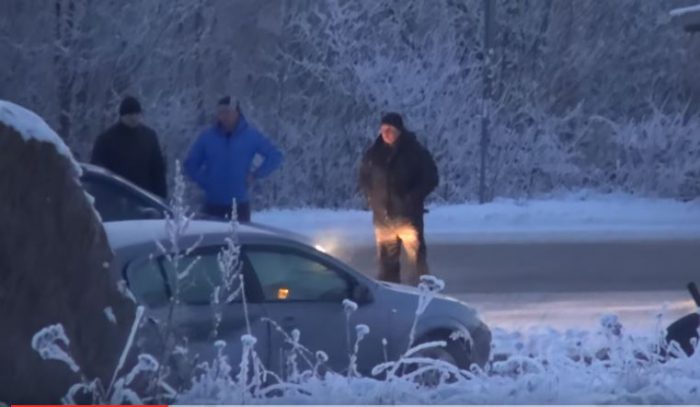 Морозное утро 8 января