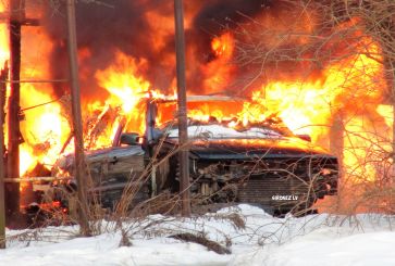 Пожар у дома на Дзирнаву