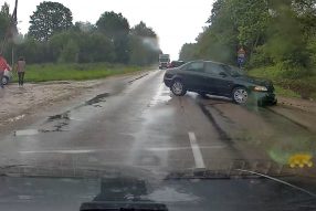 В Озолайне авария